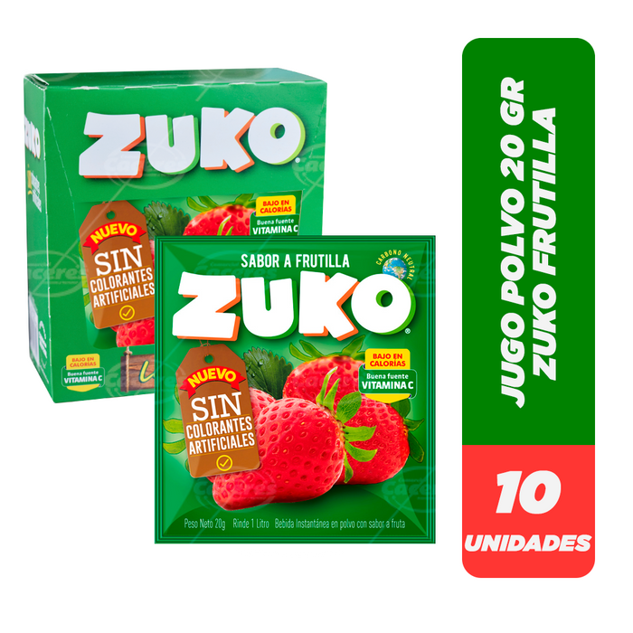 JUGO EN SOBRE ZUKO CAJA 10UN.