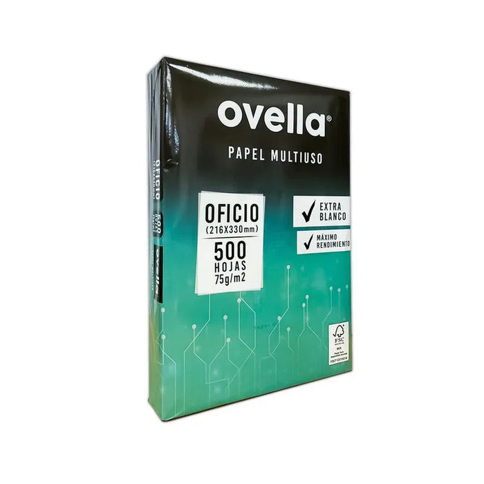 RESMA OVELLA OFICIO 75GR 500 HOJAS