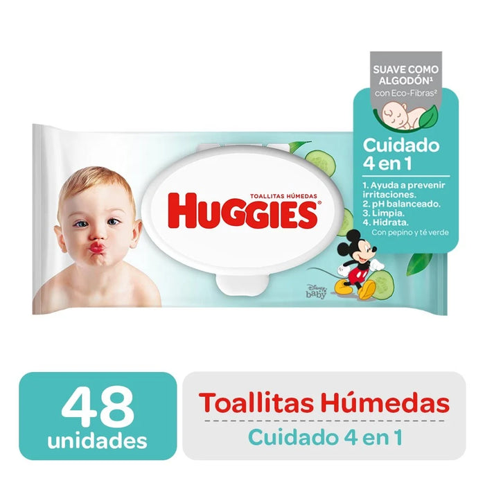 TOALLA HÚMEDA HUGGIES 4EN1 48 UN