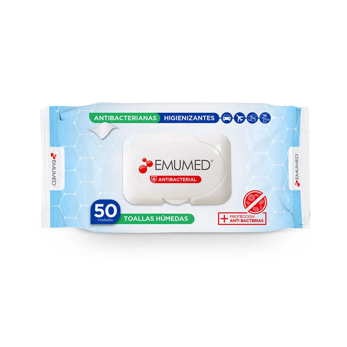 TOALLA ANTIBACTERIAL EMUMED 50 UNID