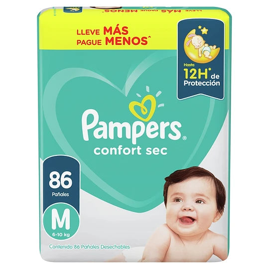 PAÑAL PAMPERS CONFORT SEC