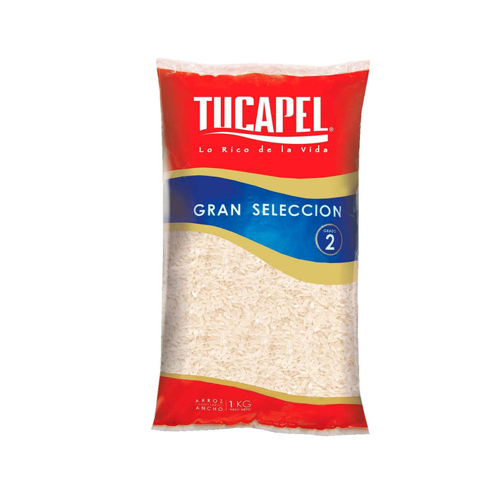 ARROZ TUCAPEL GRAN SELECCIÓN 1KG GRADO 2 MANGA 10 PAQUETES