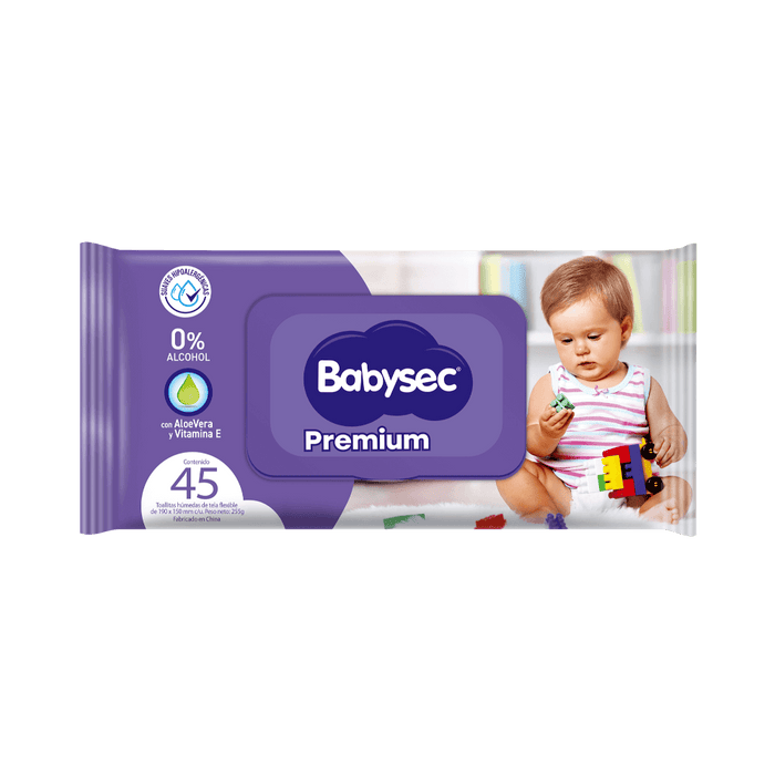 TOALLA HÚMEDA BABYSEC C/TAPA 45 UN