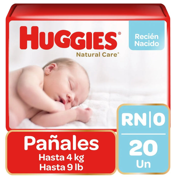 PAÑAL HUGGIES NATURAL CARE RN 20 UN