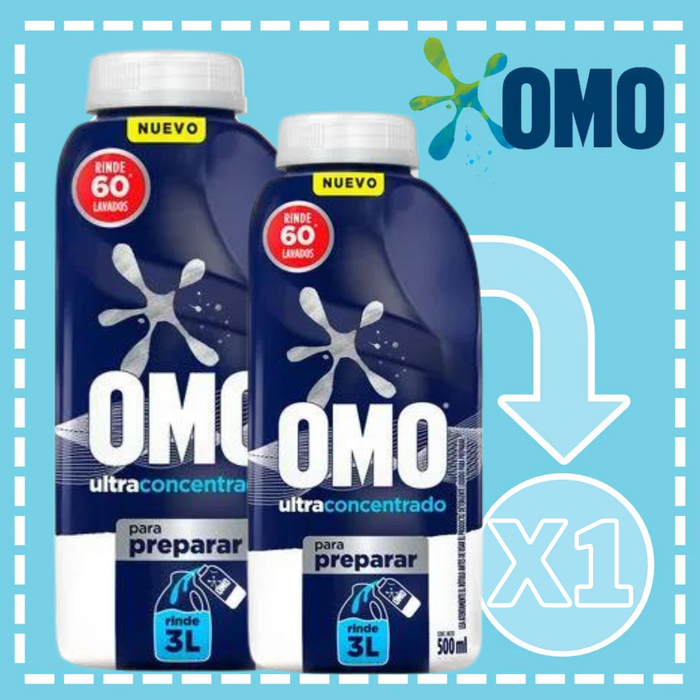 DETERGENTE LÍQUIDO OMO PARA DILUIR 500 ML