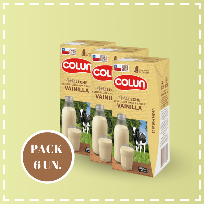 LECHE COLUN CAJAS 200CC VARIEDAD DE SABORES 6 UN.