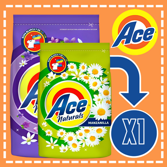 DETERGENTE POLVO ACE 3 KG VARIEDADES