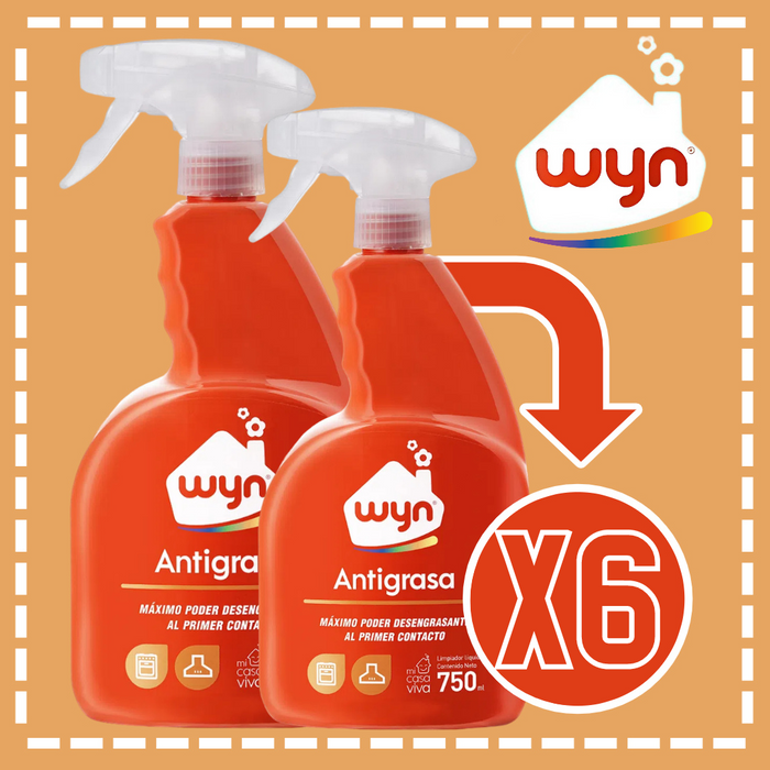 WYN ANTIGRASA 750ML CAJA 6 UN.