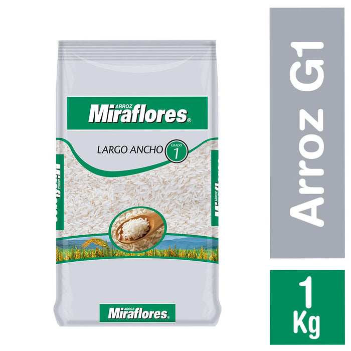 ARROZ MIRAFLORES 1KG MANGA 10 PAQUETES