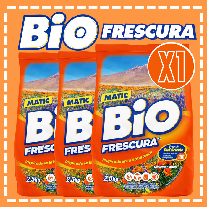 DETERGENTE POLVO BIO FRESCURA 2.5 KG VARIEDADES