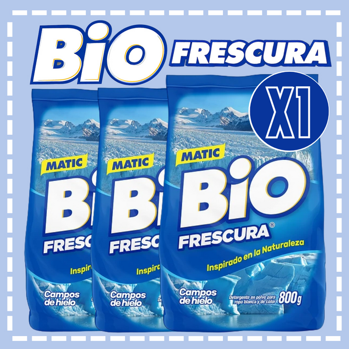 DETERGENTE POLVO BIO FRESCURA 800 GR VARIEDADES