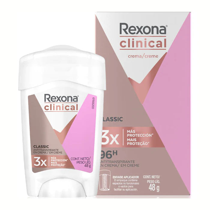 DESODORANTE EN BARRA REXONA CLINICAL WOMAN CLASSIC 48GR