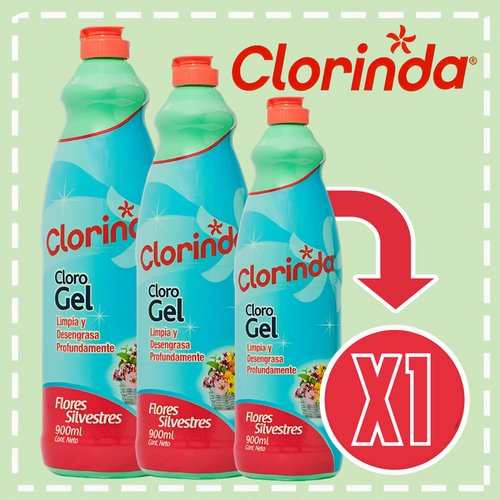 CLORINDA CLOROGEL 900 ML VARIEDADES