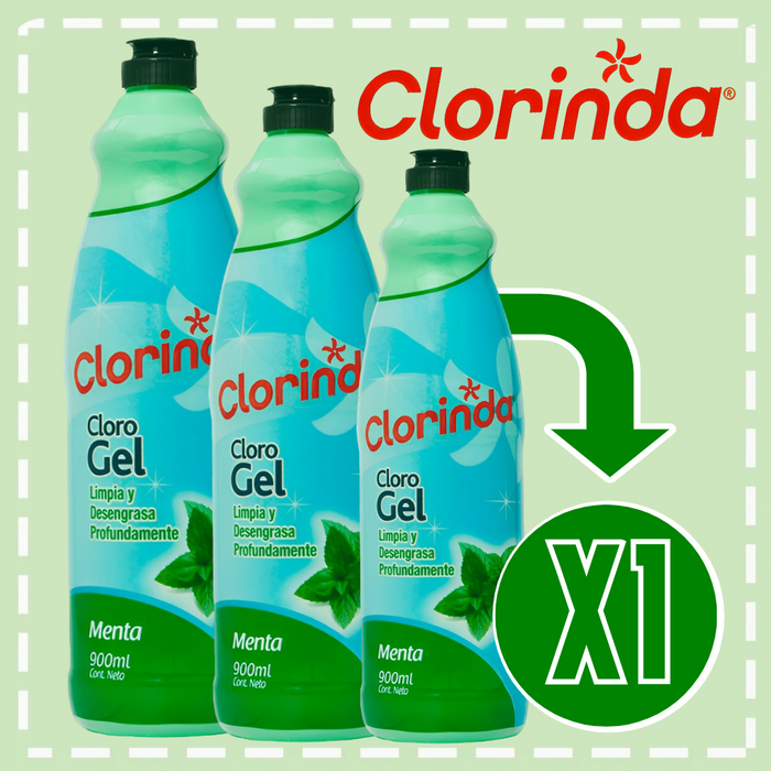 CLORINDA CLOROGEL 900 ML VARIEDADES