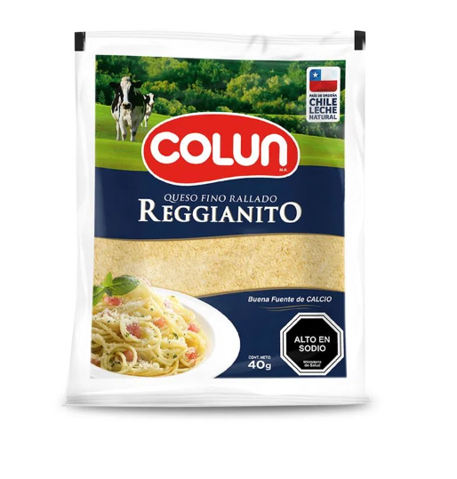 QUESO FINO RALLADO REGGIANITO COLUN 40 GR.