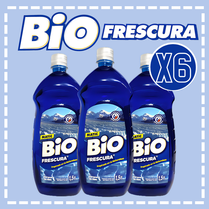 DETERGENTE LIQUIDO BIO FRESCURA 1.5LT  CAJA 6UN.