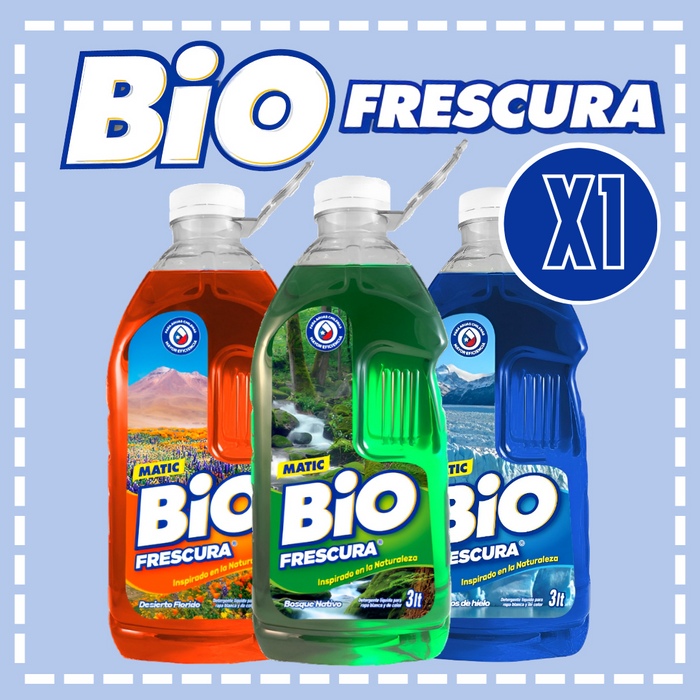 DETERGENTE LÍQUIDO BIO FRESCURA 3 LT VARIEDADES