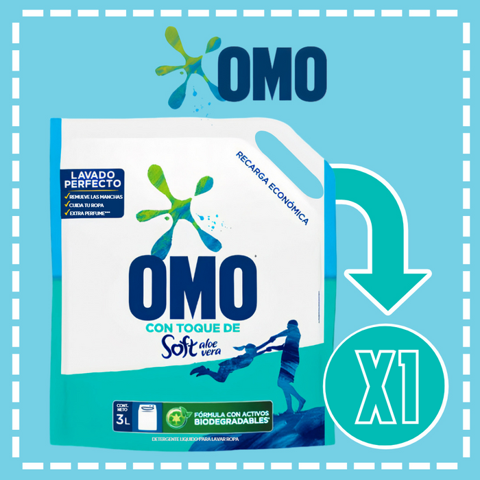 DETERGENTE LÍQUIDO OMO 3 LT ALOE VERA