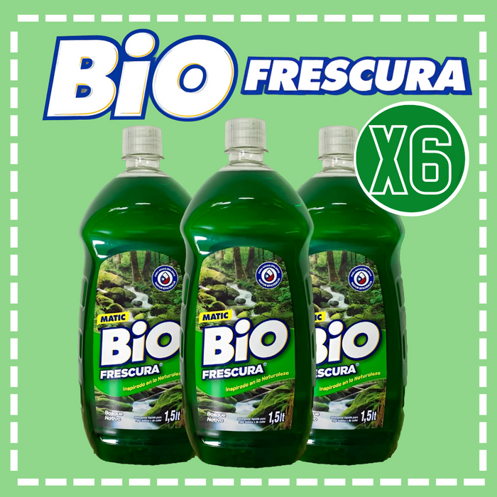 DETERGENTE LIQUIDO BIO FRESCURA 1.5LT  CAJA 6UN.