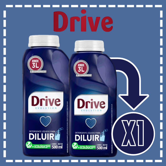 DETERGENTE LÍQUIDO DRIVE PARA DILUIR 500 ML