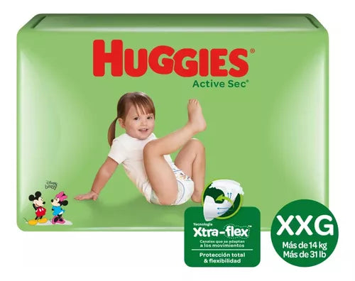 PAÑAL HUGGIES ACTIVE SEC SMURF