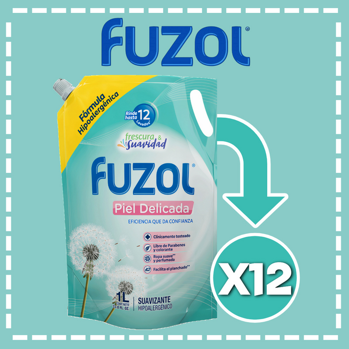 SUAVIZANTE FUZOL 1LT CAJA 12UN.