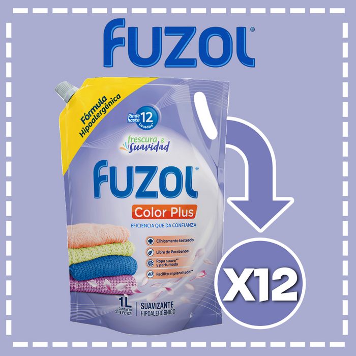 SUAVIZANTE FUZOL 1LT CAJA 12UN.