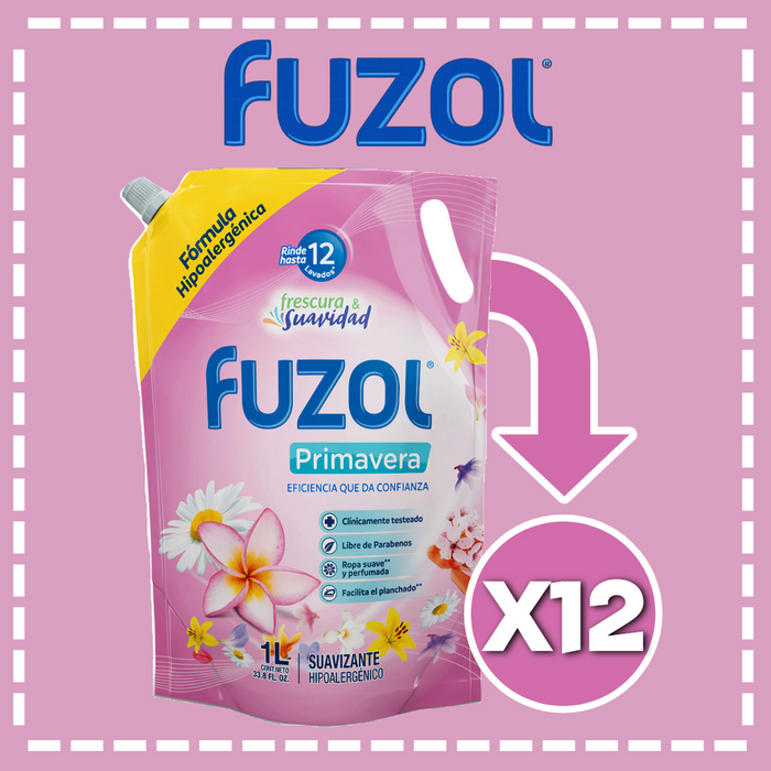 SUAVIZANTE FUZOL 1LT CAJA 12UN.