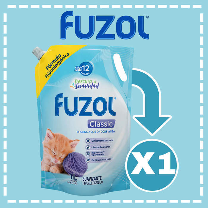 SUAVIZANTE FUZOL 1 LT VARIEDADES