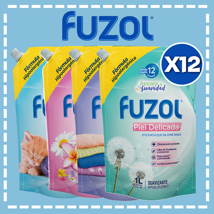 SUAVIZANTE FUZOL 1LT CAJA 12UN.