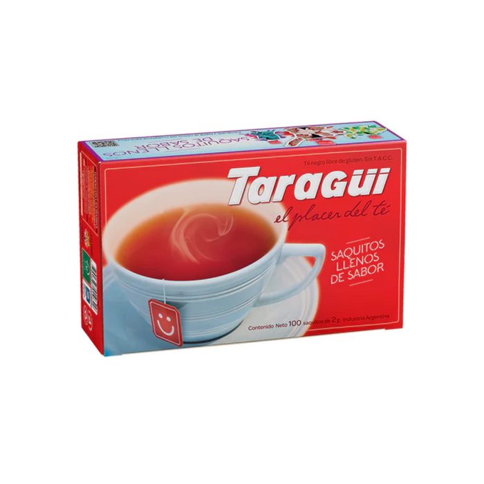 TÉ NEGRO TARAGÜI 100 BOLSAS