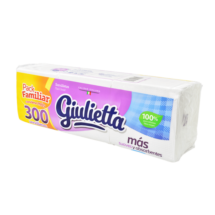 SERVILLETA GIULIETTA 300UN. CAJA 12 PACK.