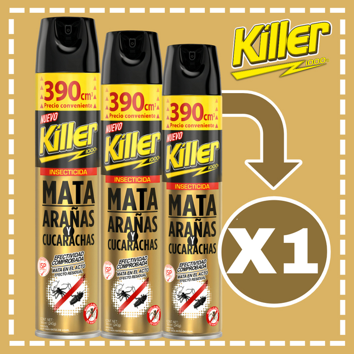 INSECTICIDAS KILLER 390 CC VARIEDADES