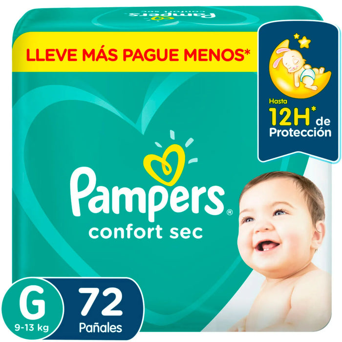 PAÑAL PAMPERS CONFORT SEC