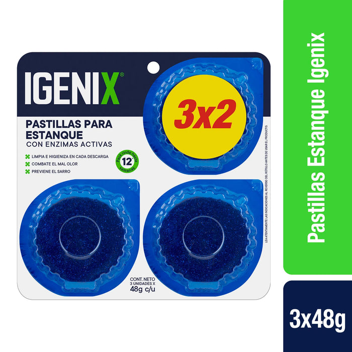 PASTILLAS PARA ESTANQUE IGENIX 3UN.