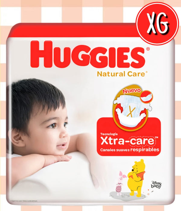 PAÑAL HUGGIES NATURAL CARE MAXI