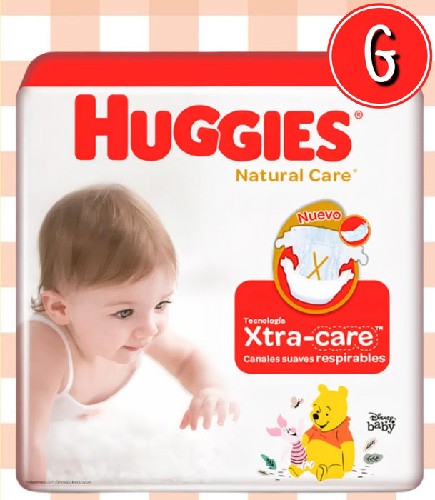 PAÑAL HUGGIES NATURAL CARE MAXI