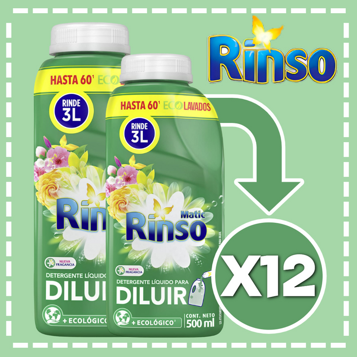 RINSO PARA DILUIR 500ML CAJA 12UN.