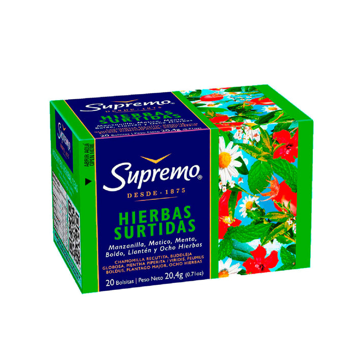 TÉ SUPREMO HIERBAS SURTIDAS 20 BOLS.