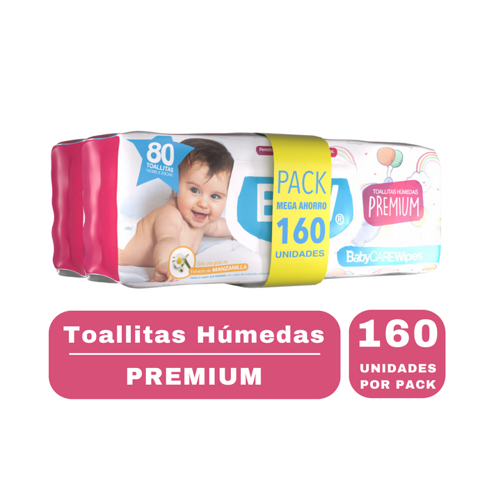 TOALLAS HÚMEDAS BCW PREMIUM PACK 160 UN.