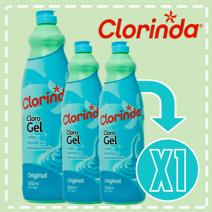 CLORINDA CLOROGEL 900 ML VARIEDADES