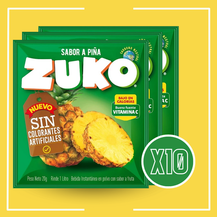 JUGO EN SOBRE ZUKO CAJA 10UN.