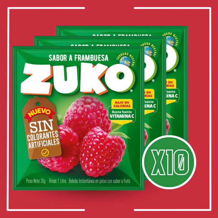 JUGO EN SOBRE ZUKO CAJA 10UN.