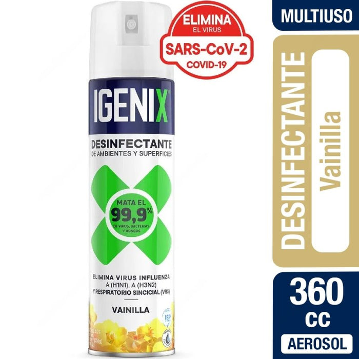 DESINFECTANTE DE AMBIENTES Y SUPERFICIES IGENIX 360ML