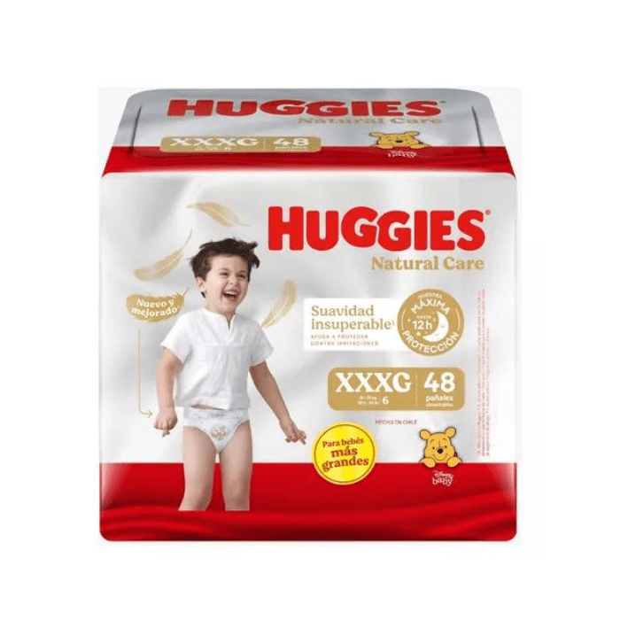 PAÑAL HUGGIES NATURAL CARE QUINCENAL