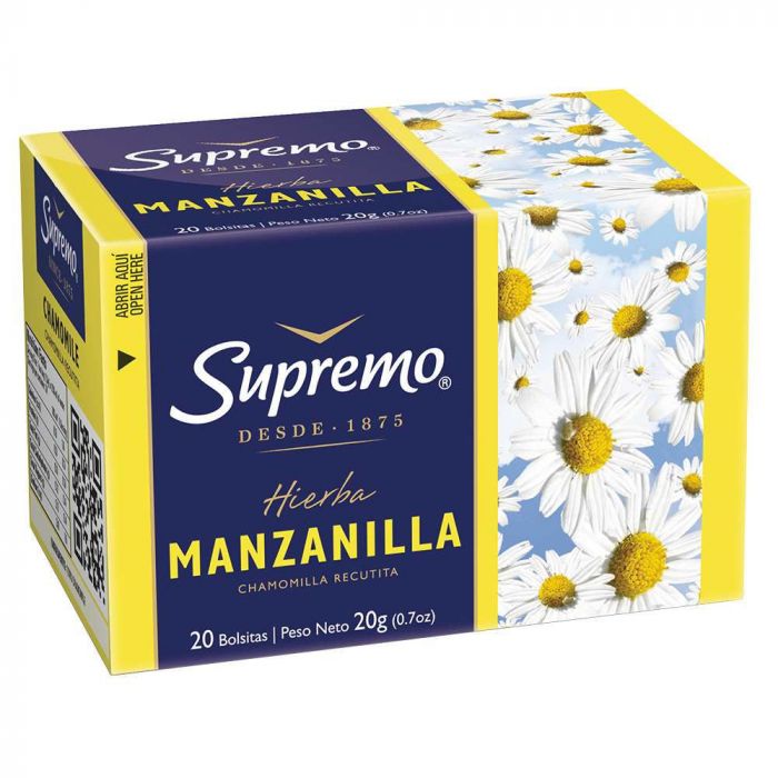 TÉ SUPREMO HIERBA MANZANILLA 20 BOLS.