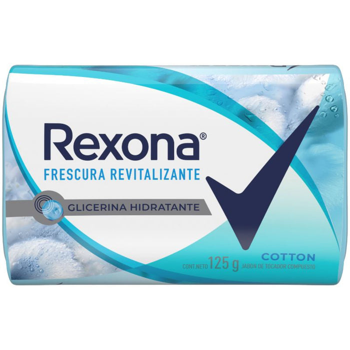 JABÓN EN BARRA REXONA COTTON 125GR