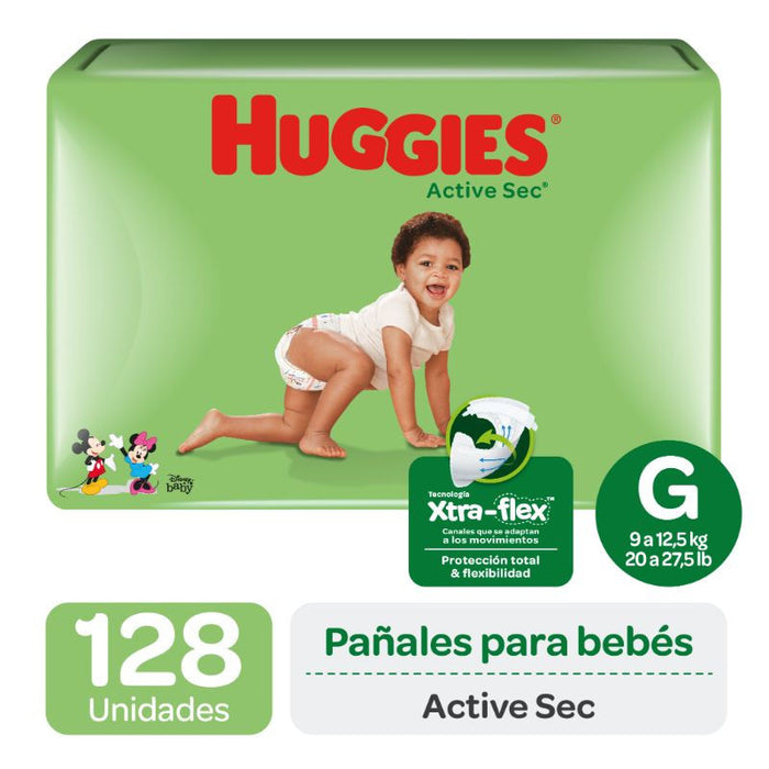 PAÑAL HUGGIES ACTIVE SEC MENSUAL