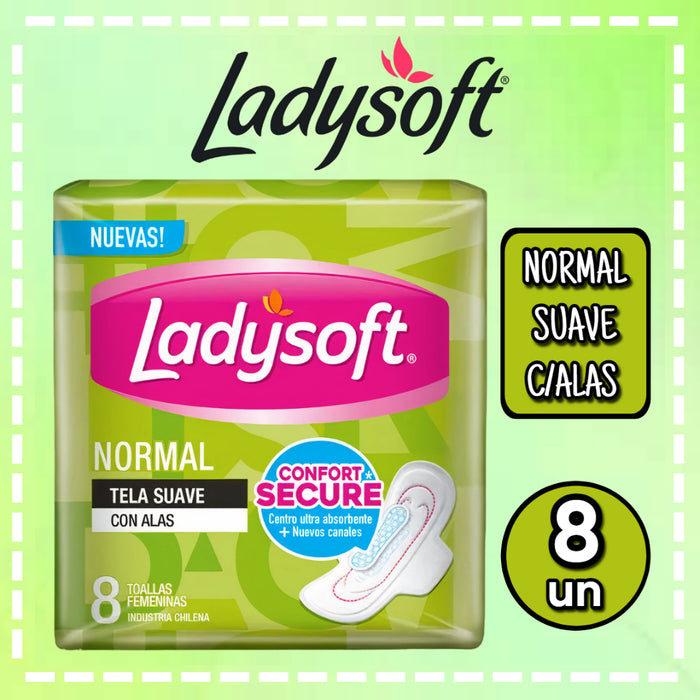 TOALLA FEMENINA LADYSOFT NORMAL 8 UN