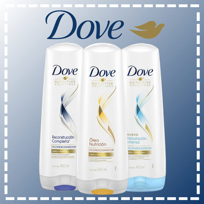 ACONDICIONADOR DOVE 400 ML VARIEDADES